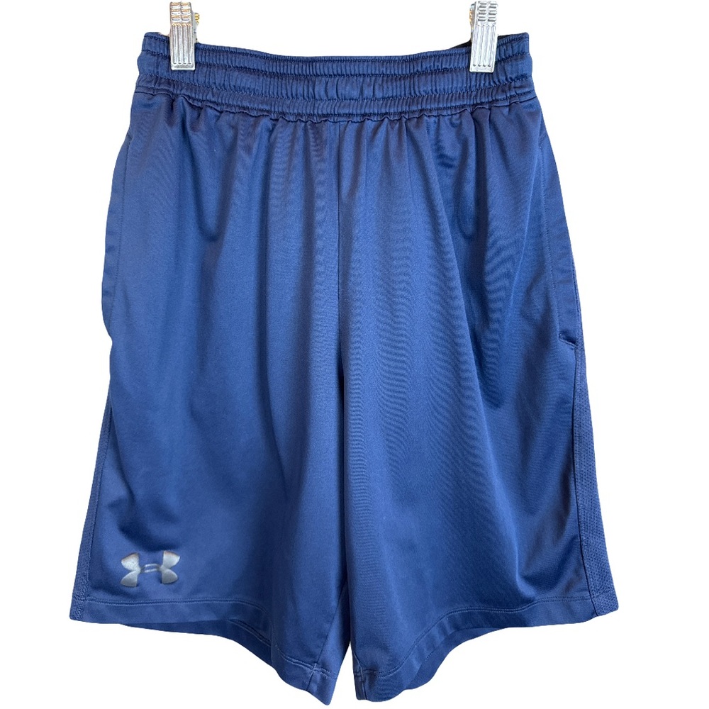 Under Armour Heat Gear Navy Athletic Shorts- Sz Small